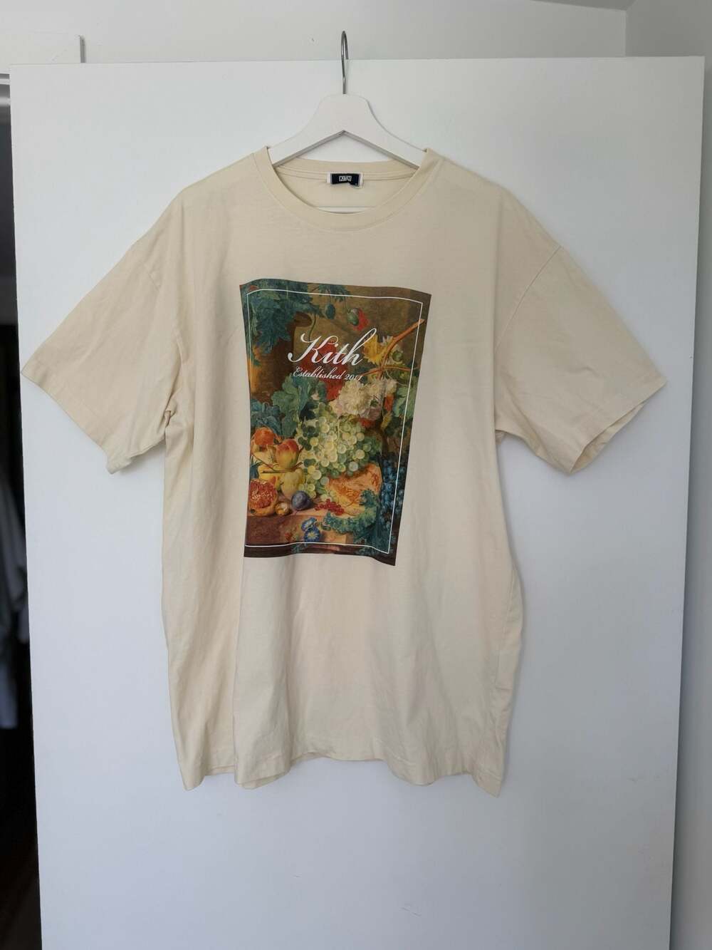 Kith Still Life Fruit Graphic T-Shirt Cream Size XL